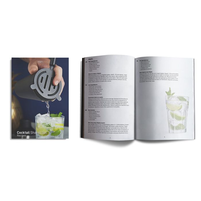 Cocktailshaker + Rezeptbuch
